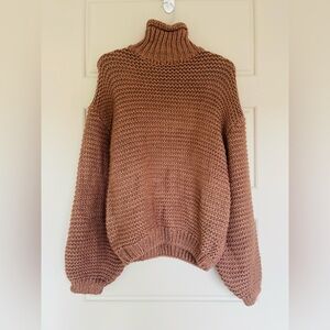 NWT - PLT Mocha Chunky Knit Sweater